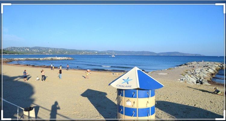Cavalaire Vue Mer Au Loin Maisonnette Tout Equipee Pour 4 Personnes Avec Piscine Clim Wifi Velos Tv Barbecues المظهر الخارجي الصورة