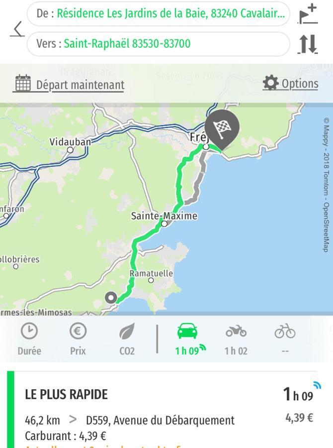 Cavalaire Vue Mer Au Loin Maisonnette Tout Equipee Pour 4 Personnes Avec Piscine Clim Wifi Velos Tv Barbecues المظهر الخارجي الصورة